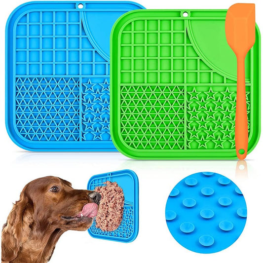 3Pcs Pet Slow Feeder Licking Mat