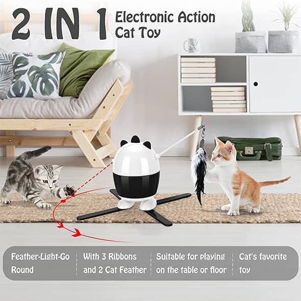 Laser & Feather Toy 2 IN 1