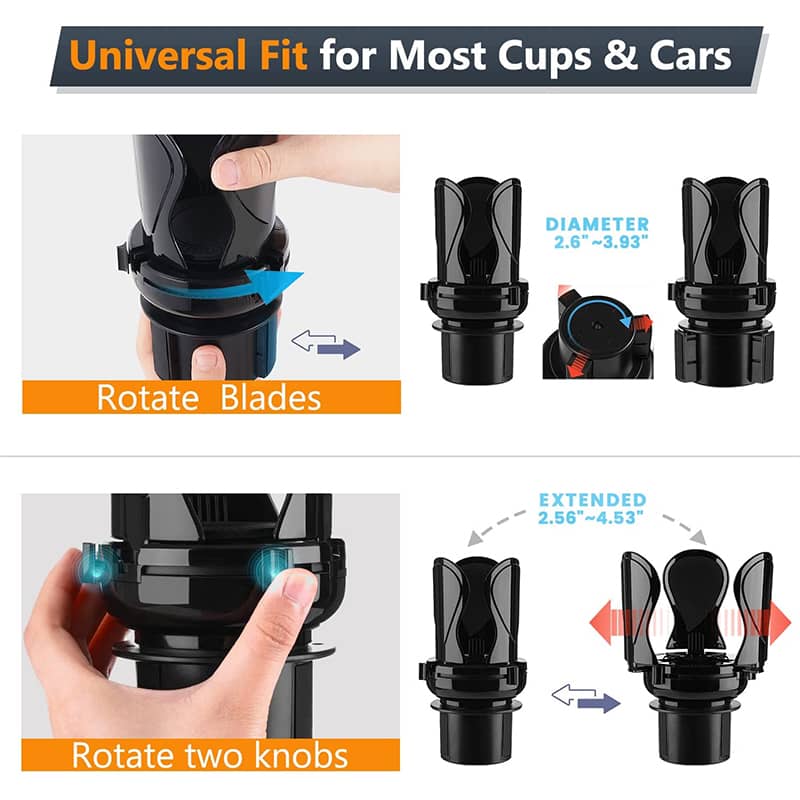 Adjustable Cup Holder Expander (2Pcs)